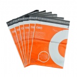 10*13 2.5 mil custom orange print poly mailers shipping bags waterproof mailing bags small minimum