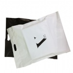 400x500 custom anti static poly mailer bags with handle dual adhesives mailing satchels handle poly bags