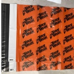 Custom Orange 12.5*15in Poly Mailers Biodegradable Orange color Mailing Bags Waterproof Orange Mailing Envelopes for Shipping