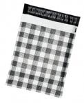 Ready to ship 1000 black plaid poly mailers 10*13in waterproof 25*33cm black plaid mailing bags 500pcs for shipping