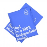 Blue biodegradable poly mailers 10*13in 1000pcs 2.5mil 25*33cm Blue thank you biodegradable mailing bags for clothes shipping