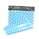 custom blue polka dot poly mailers custom blue 10*13in mailing bags for clothes boutique